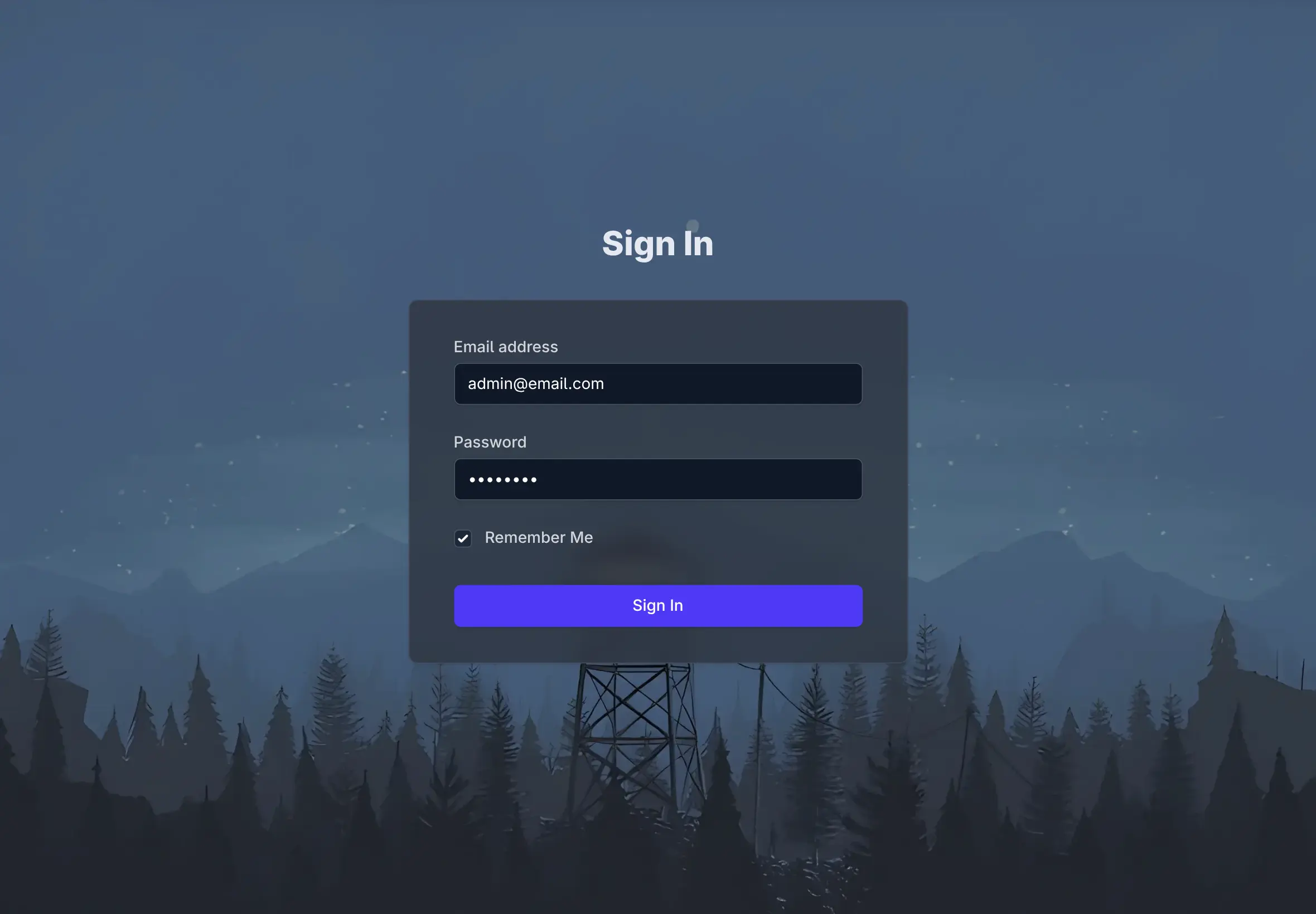 Signing in to the Chat UI with an existing account
