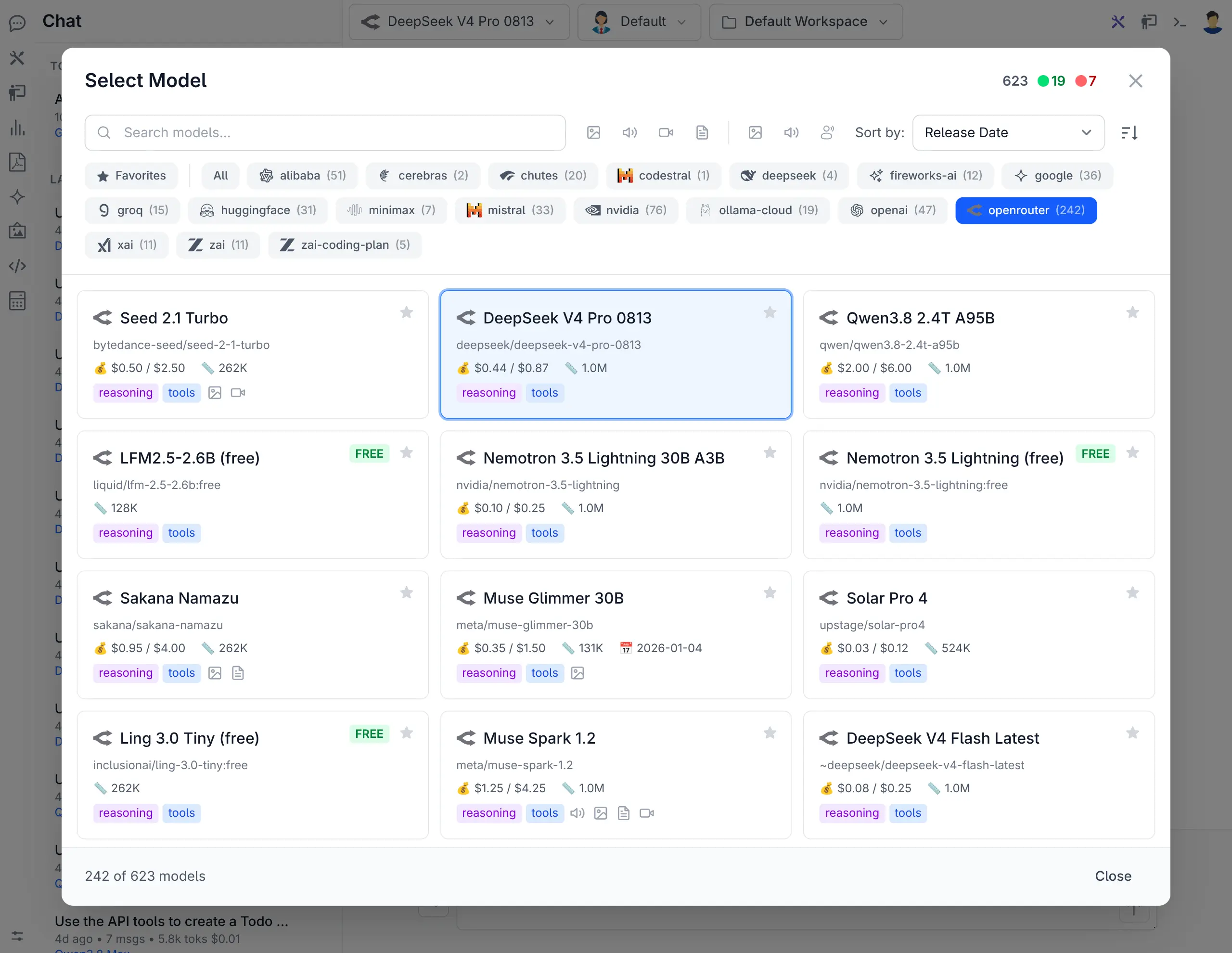 AI Chat running at /chat