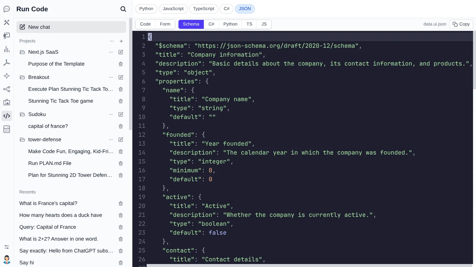 JSON Schema