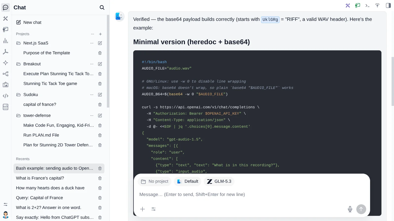 Bash prompt example