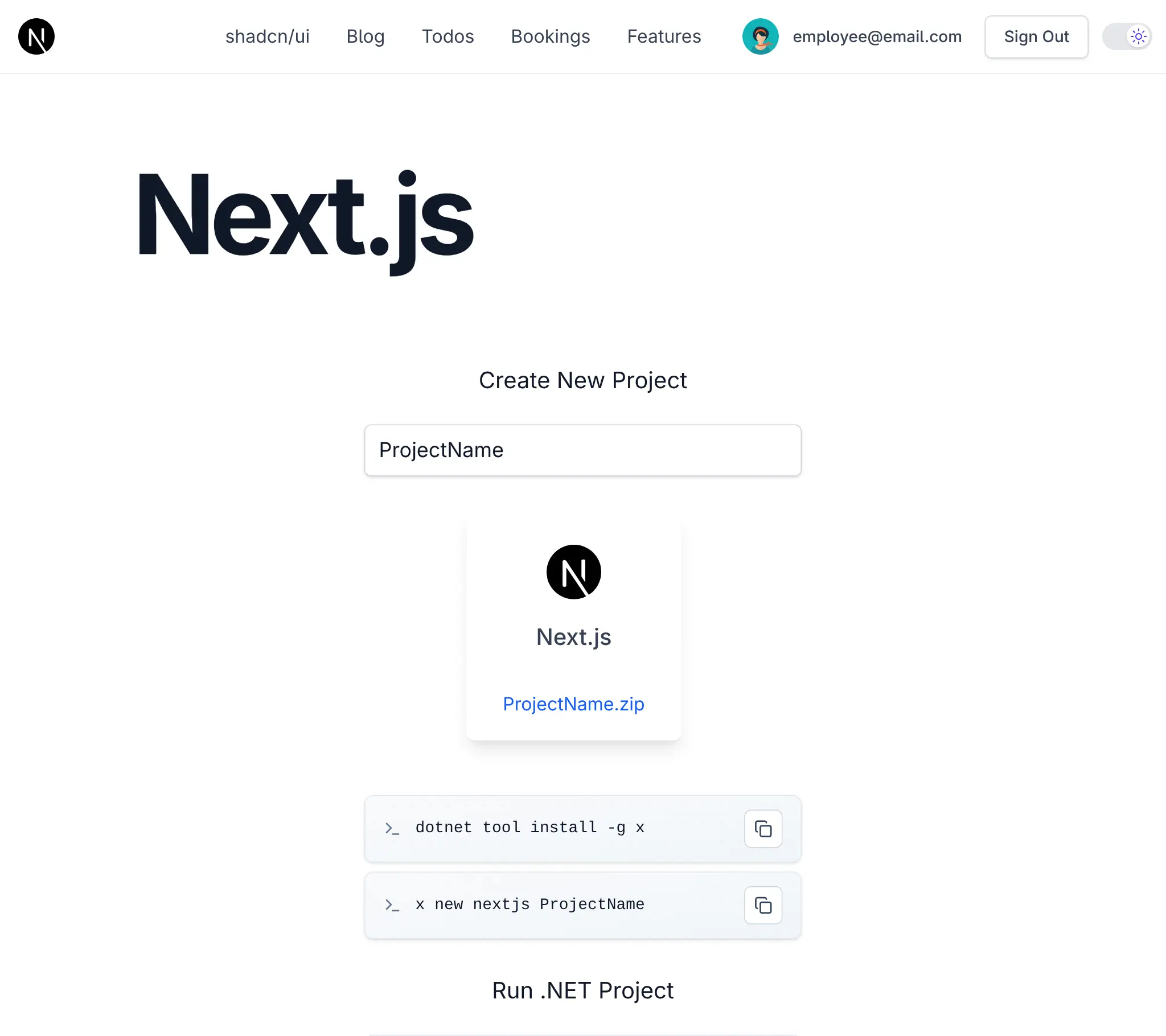 Next.js React Template